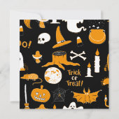 Spooktakuläres Halloween-Party Einladung (Rückseite)