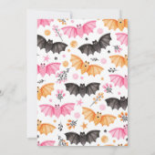 Spooktakuläres Halloween-Party und Trick oder Beha Einladung (Rückseite)