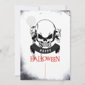 Spooktakuläres nächtliches Beängstigendes Hallowee Einladung (Rückseite)