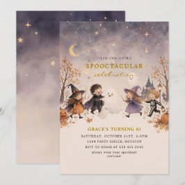 Spooktastische Halloween-Geburtstagsfeier Einladung