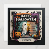 Spooky 3D Papier schneiden Halloween-Party Einladu (Vorne/Hinten)