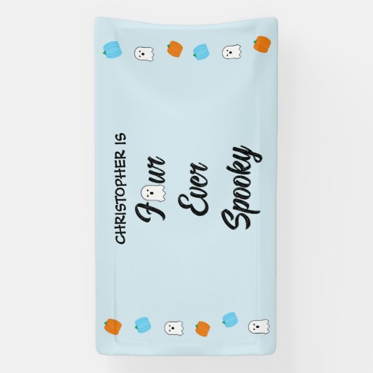 Spooky 4. Geburtstag Banner (Vertikal)