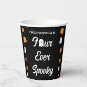 Spooky 4. Geburtstag Pappbecher (Vorderseite)