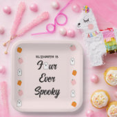 Spooky 4. Geburtstag Pappteller (Party)