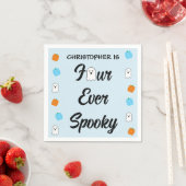 Spooky 4. Geburtstag Serviette (Beispiel)