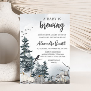 Spooky A Baby wird Baby-Dusche Einladung