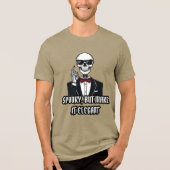 Spooky aber machen es elegant - klassischer Hallow Tri-Blend Shirt (Vorderseite)