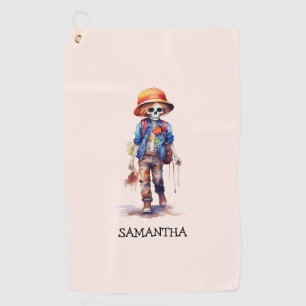 Spooky, aber Niedlich Zombie Kid - Adorable Macabr Golfhandtuch