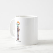 Spooky, aber Niedlich Zombie Kid - Adorable Macabr Kaffeetasse (Vorderseite Links)