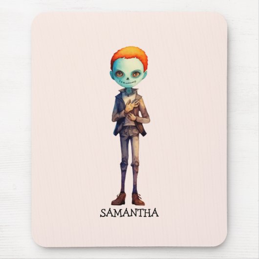 Spooky, aber Niedlich Zombie Kid - Adorable Macabr Mousepad (Vorne)