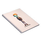 Spooky, aber Niedlich Zombie Kid - Adorable Macabr Notizblock (Rechte Seite)