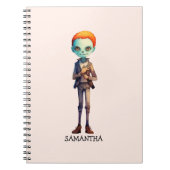 Spooky, aber Niedlich Zombie Kid - Adorable Macabr Notizblock (Vorderseite)