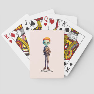 Spooky, aber Niedlich Zombie Kid - Adorable Macabr Spielkarten
