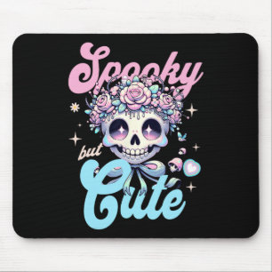 Spooky, aber Niedliche Schädel Blume Halloween Pas Mousepad