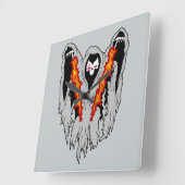 Spooky AC-130 Gunship Quadratische Wanduhr (Winkel)