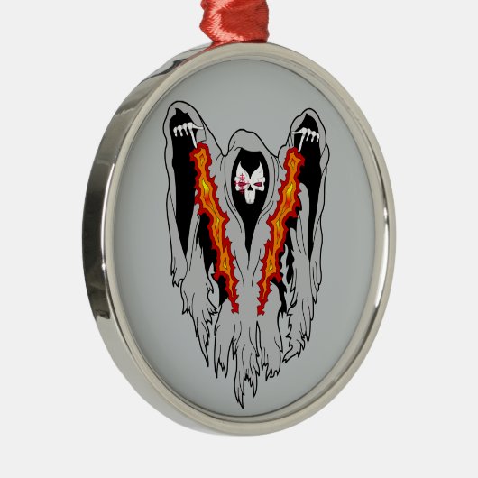 Spooky AC-130 Gunship Silbernes Ornament (Rechts)