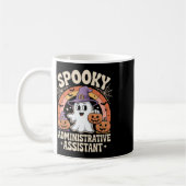 Spooky Administrative Istant Ghost Pumpkin Hallowe Kaffeetasse (Links)