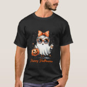 Spooky & Adorable: Niedliches Funny Ghost Hallowee T-Shirt (Vorderseite)