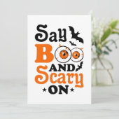 Spooky Adult Halloween-Party Einladung (Stehend Vorderseite)