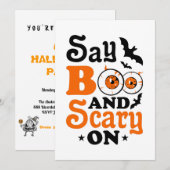 Spooky Adult Halloween-Party Einladung (Vorne/Hinten)