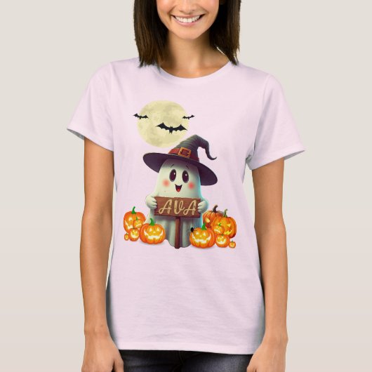 Spooky Adventure eines Geisterns "Ava" T-Shirt (Vorderseite)