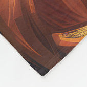 Spooky Airedale Halloween Hexe und Pumpkin Fleecedecke (Ecke)