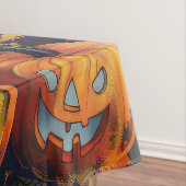 Spooky Akita Halloween Hexe und Pumpkin Tischdecke (Beispiel)