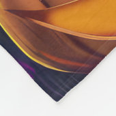 Spooky Alaskan Malamute alloween Hexe und Pumpkin Fleecedecke (Ecke)