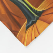 Spooky American Staffordshire Halloween Pumpkin Fleecedecke (Ecke)