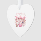 Spooky and Sweet Cute Witch Cat Oversized T-Shirt Ornament (Vorderseite)