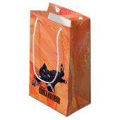 Spooky Animals Katze und Maus Kleine Geschenktüte (Vorderseite Schrägansicht)