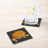 Spooky Animals Pumpkin Rechteckiger Pappuntersetzer (Vor Ort)