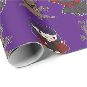 Spooky Anime Geschenkpapier (Rolleneckpunkt)