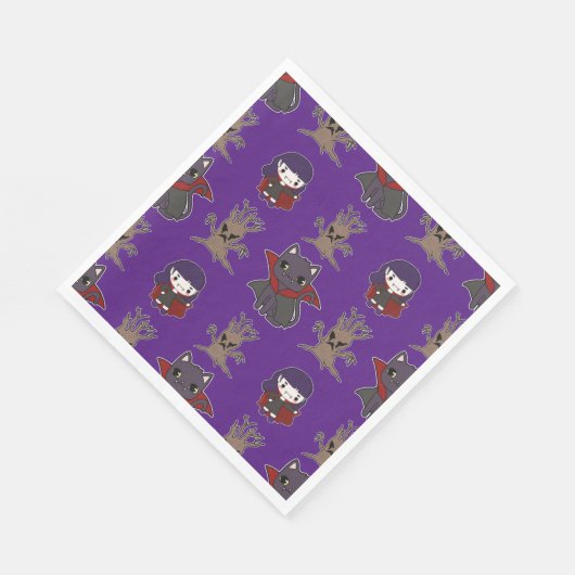 Spooky Anime Serviette (Ecke)