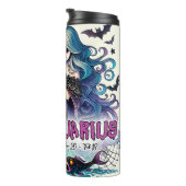 SPOOKY AQUARIUS BIRTHDAY ZODIAC HALLOWEEN THERMOSBECHER (Nach rechts gedreht)