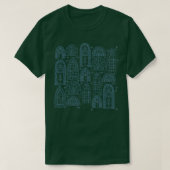 Spooky Architektur Windows T-Shirt (Design vorne)