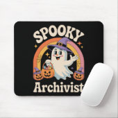 Spooky Archivist Niedlich Ghost Pumpkin Archives H Mousepad (Mit Mouse)