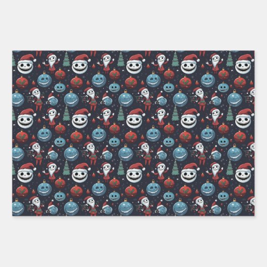 Spooky Art Christmas Geschenkpapier Set (Vorderseite 3)