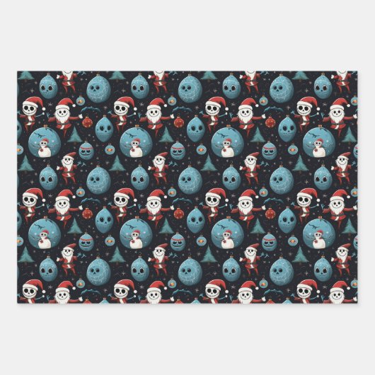 Spooky Art Christmas Geschenkpapier Set (Vorderseite 2)