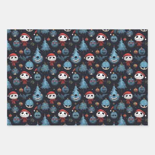 Spooky Art Christmas Geschenkpapier Set (Vorderseite)