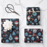 Spooky Art Christmas Geschenkpapier Set<br><div class="desc">Tauchen Sie ein in die unheimliche und skurrile Welt unserer "Spooky Art Christmas" Packpapier-Sammlung, inspiriert durch den unverwechselbaren Stil des Jacks Skellington. Dieses einzigartige Sortiment verleiht der Urlaubssaison eine Touch von dunklem Charme und künstlerischem Reiz, die an den geliebten Charakter erinnert. Jedes Blatt erfasst die unheimliche Eleganz dieser ikonischen Figur...</div>