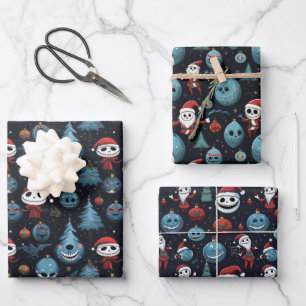 Spooky Art Christmas Geschenkpapier Set