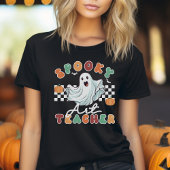 Spooky Art Teacher Halloween Retro T - Shirt