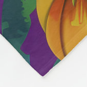 Spooky Australian Kelpie Halloween Pumpkin Fleecedecke (Ecke)