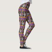 Spooky Australian Shepherd Halloween Hexenkürbis Leggings (Rechts)