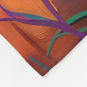 Spooky Australian Terrier Halloween Hexenkürbis Fleecedecke (Ecke)