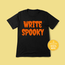 Spooky Author Halloween T - Shirt schreiben