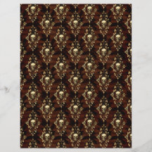 Spooky Autumn Gothbook Scrapbook Paper Sheet