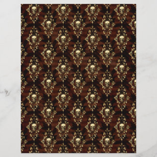 Spooky Autumn Gothbook Scrapbook Paper Sheet
