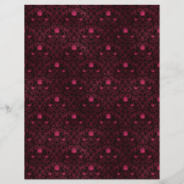 Spooky Autumn Gothbook Scrapbook Paper Sheet